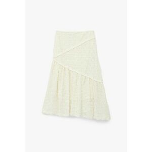 Fusta midi texturata - Crem imagine