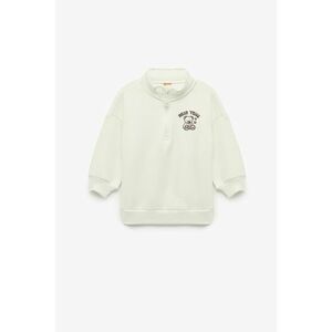 Bluza de trening cu imprimeu grafic pe partea din spate - Verde pal imagine