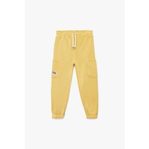 Pantaloni de trening cu buzunare laterale - Galben sofran imagine