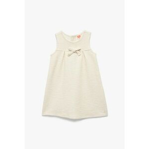 Rochie scurta cu decolteu rotund - Bej imagine