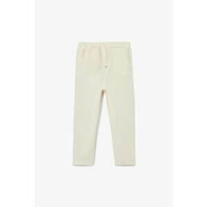 Pantaloni conici din amestec de bumbac - Bej imagine
