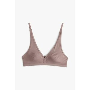 Sutien din material moale cu bretele ajustabile - Lila pal imagine