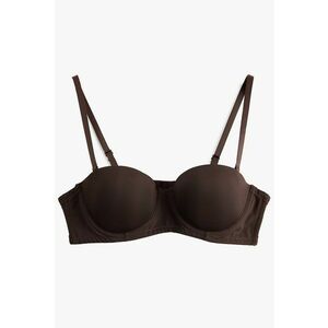 Sutien balconette cu burete - Maro inchis imagine