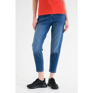 Blugi crop cu talie inalta Charlotte - Albastru royal imagine