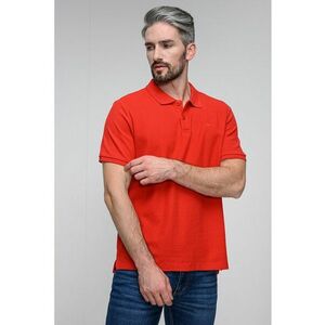 Tricou din bumbac cu guler polo Palco - Coral imagine
