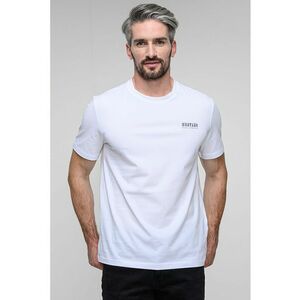 Tricou din bumbac cu imprimeu pe partea din spate Austin - Alb/Negru/Portocaliu imagine