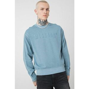 Bluza de trening cu decolteu la baza gatului si imprimeu logo Auburn - Albastru azur imagine
