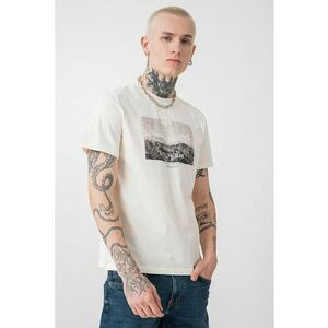 Tricou regular fit cu imprimeu foto Austin - Alb fildes/Gri imagine