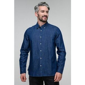 Camasa regular fit din bumbac Cullman - Albastru melange imagine
