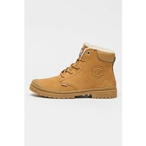 Ghete din piele intoarsa Cuff - Caramel imagine