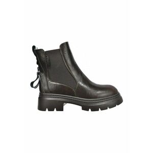 Ghete Chelsea de piele - Maro inchis imagine
