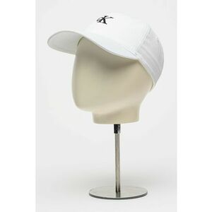 Sapca baseball din bumbac cu broderie logo - Alb fildes/Negru imagine