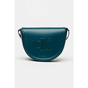 Geanta crossbody de piele ecologica cu clapa - Verde persan imagine