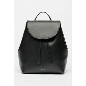 Rucsac de piele ecologica cu clapa - Negru stins imagine