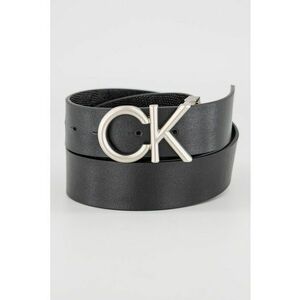 Curea de piele cu catarama logo - Negru imagine