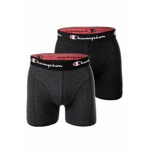 Set de boxeri cu banda logo - 2 perechi - Negru/Gri imagine