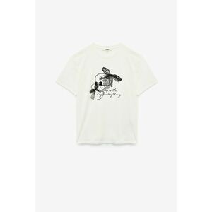Tricou cu funda 3D - Alb/Negru imagine