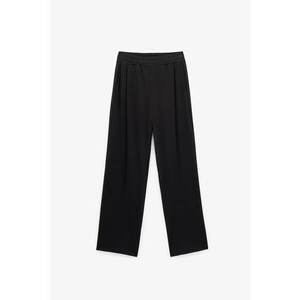 Pantaloni drepti cu talie elastica - Negru imagine