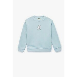 Bluza de trening cu broderie - Albastru glaciar imagine