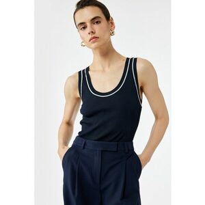 Top slim-fit - Negru imagine