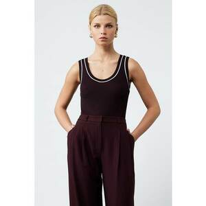 Top slim-fit - Maro inchis imagine