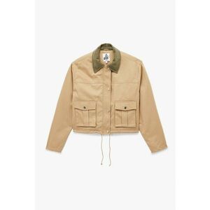 Jacheta regular-fit cu guler clasic - Maro camel imagine