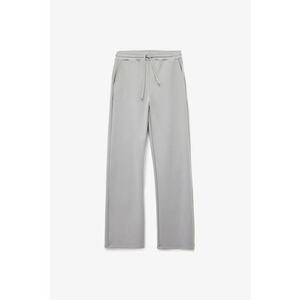 Pantaloni de trening din amestec de modal cu croiala ampla - Gri deschis imagine