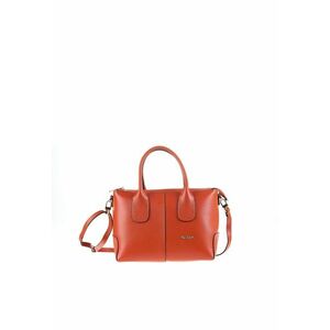 Geanta shopper de piele Silvana - Portocaliu imagine