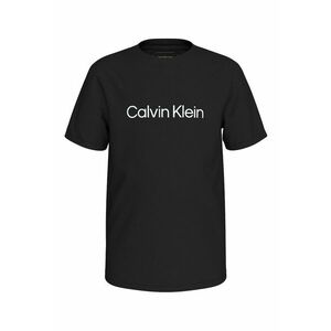 Tricou cu imprimeu logo - Negru/Alb optic imagine