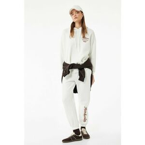 Pantaloni de trening relaxed-fit cu terminatii elastice - Crem imagine