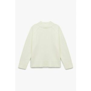 Pulovertricotat cu maneci raglan - Crem imagine