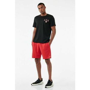 Tricou regular-fit cu decolteu la baza gatului - Negru imagine