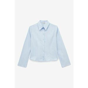 Camasa slim-fit cu guler ascutit - Albastru pastel imagine