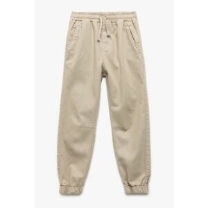 Pantaloni jogger cu talie ajustabila - Maro nisip imagine