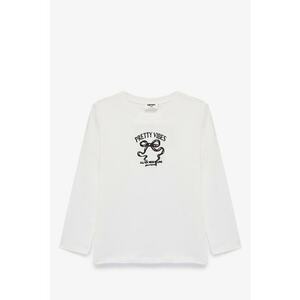 Bluza cu imprimeu grafic - Negru/Alb murdar/Roz imagine