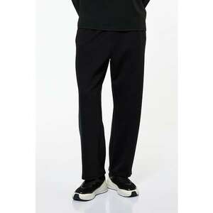 pantaloni uni relaxed fit de trening - Negru imagine