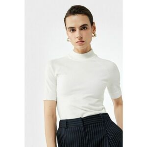 Pulover cu maneci raglan - Alb murdar imagine