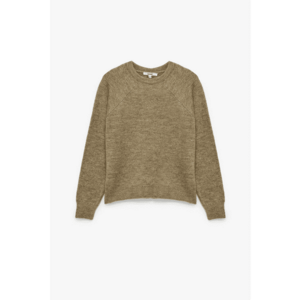 Pulover cu maneci raglan - Maro taupe imagine