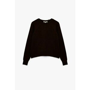 Pulover cu maneci raglan - Maro inchis imagine