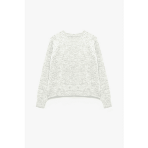 Pulover cu maneci raglan - Gri deschis imagine