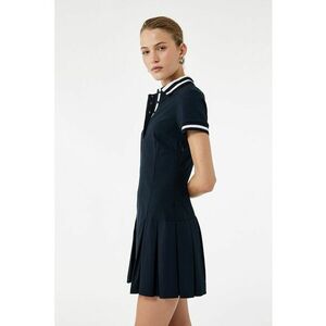 Rochie mini polo - Alb/Albastru ultramarin imagine