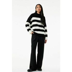 Pulover lejer - Negru/Alb murdar imagine