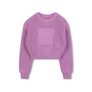 Pulover cu logo supradimensionat - Lila imagine