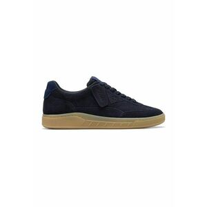 Pantofi sport din piele intoarsa cu sireturi - Bleumarin imagine