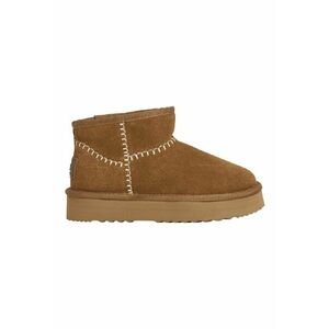 Ghete slip-on din piele intoarsa - Caramel imagine