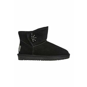 Ghete slip-on din piele intoarsa - Negru imagine