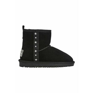 Ghete slip-on din piele intoarsa cu tinte - Negru imagine