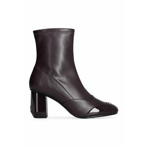 Botine de piele ecologica - Violet tyrian imagine