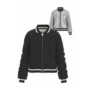 Jacheta cu model reversibil - Negru/Argintiu imagine