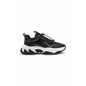 Pantofi sport de plasa cu garnituri de piele ecologica - Verde/Negru/Albastru imagine